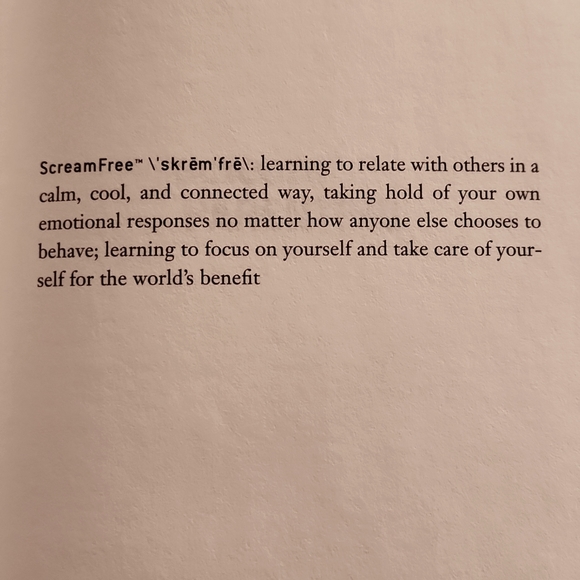 Hardback Parenting Book "Scream Free Parenting" by Hal Edward Runkel, LMFT - Picture 8 of 9